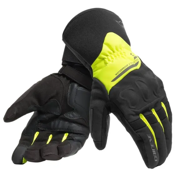 GUANTES DAINESE X-TOURER DDRY NEGRO AMARILLO FLUOR