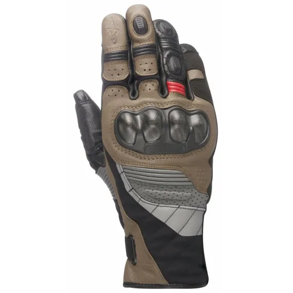 GUANTES ALPINESTARS BELIZE DRYSTAR NEGRO MARRON ROJO