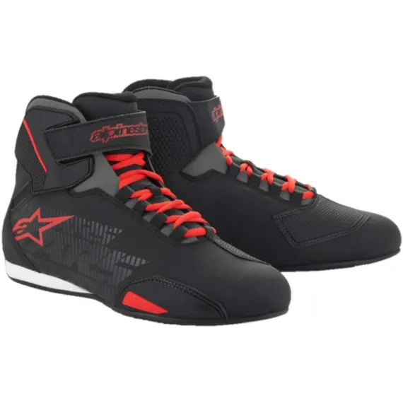 ZAPATILLAS ALPINESTARS SEKTOR NEGRO GRIS ROJO