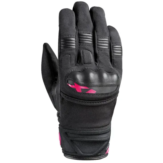 GUANTES IXON MS PICCO LADY NEGRO ROSA FUCSIA