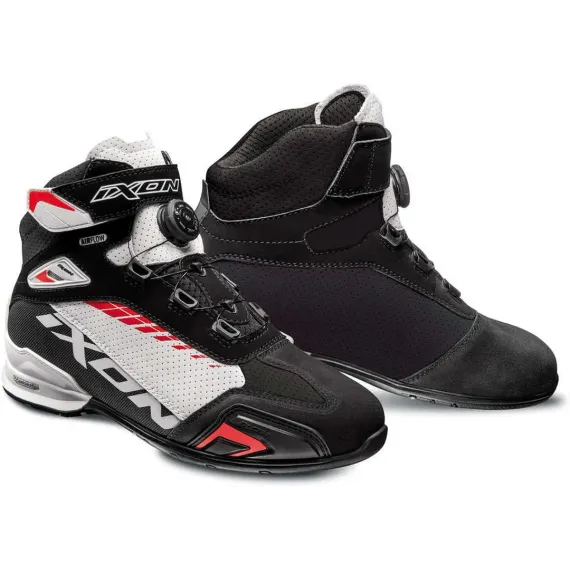 BOTINES IXON BULL VENTED NEGRO BLANCO ROJO