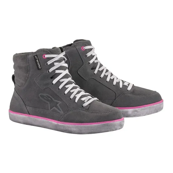 ZAPATILLAS ALPINESTARS J-6 WATERPROOF LADY GRIS ROSA