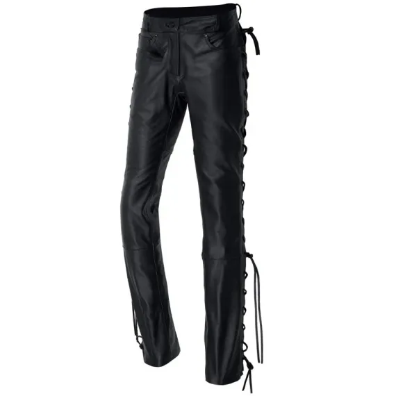 PANTALON DE CUERO IXS STRING III LADY NEGRO