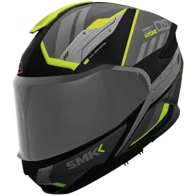 CASCO SMK GULLWING TEKKER MA264 NEGRO MATE GRIS AMARILLO...