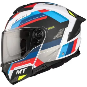 CASCO MT ATOM 2 SV BAST A0 BLANCO AZUL ROJO