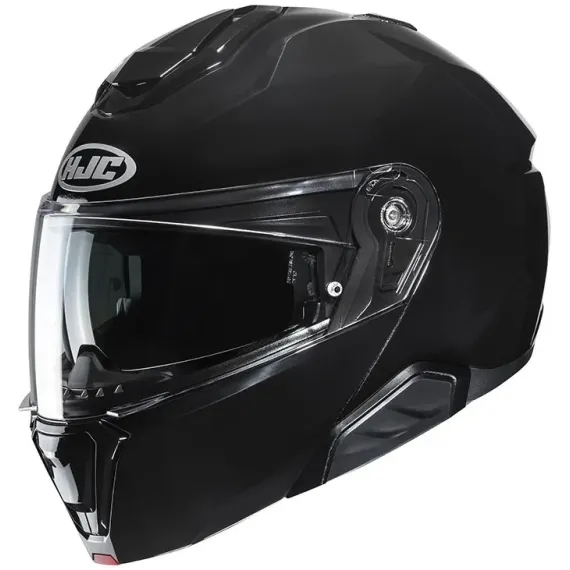 CASCO HJC I91 SOLID NEGRO BRILLO