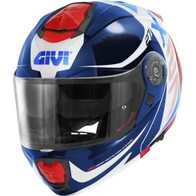 CASCO GIVI X27 DIMENSION BLANCO AZUL ROJO