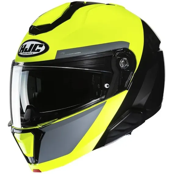 CASCO HJC I91 BINA MC3H AMARILLO FLUOR NEGRO