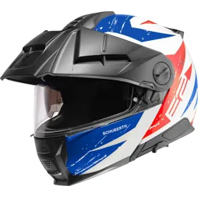 CASCO SCHUBERTH E2 EXPLORER BLANCO ROJO AZUL