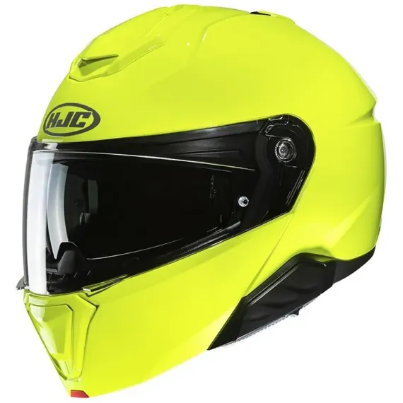 CASCO HJC I91 SOLID AMARILLO FLUOR