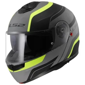 CASCO LS2 FF908 STROBE II MONZA NEGRO MATE GRIS AMARILLO FLUOR