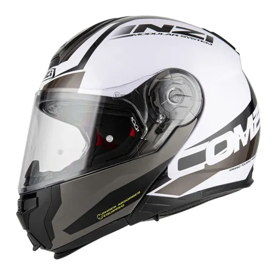 CASCO NZI COMBI 2 DUO SHOCK BLANCO NEGRO