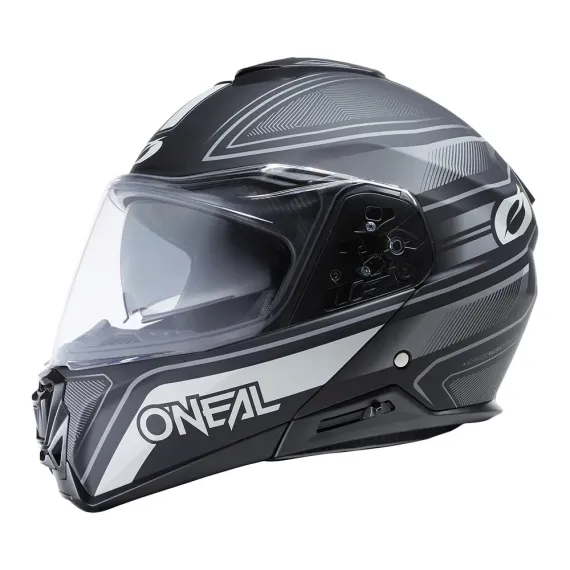 CASCO ONEAL M-SRS V.22 STRING NEGRO MATE GRIS