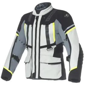 CHAQUETA CLOVER SAVANA-4 WP GRIS CLARO GRIS OSCURO NEGRO AMARILLO FLUOR