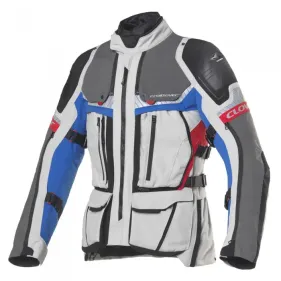 CHAQUETA CLOVER CROSSOVER-4 WATERPROOF AIRBAG GRIS AZUL ROJO