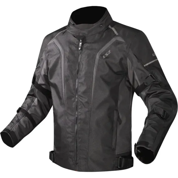 CHAQUETA LS2 SEPANG MAN NEGRO GRIS OSCURO