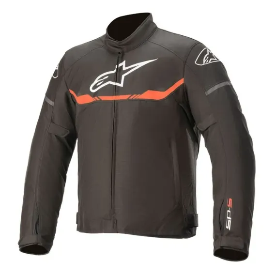 CHAQUETA ALPINESTARS T-SPS WATERPROOF NEGRO ROJO FLUOR