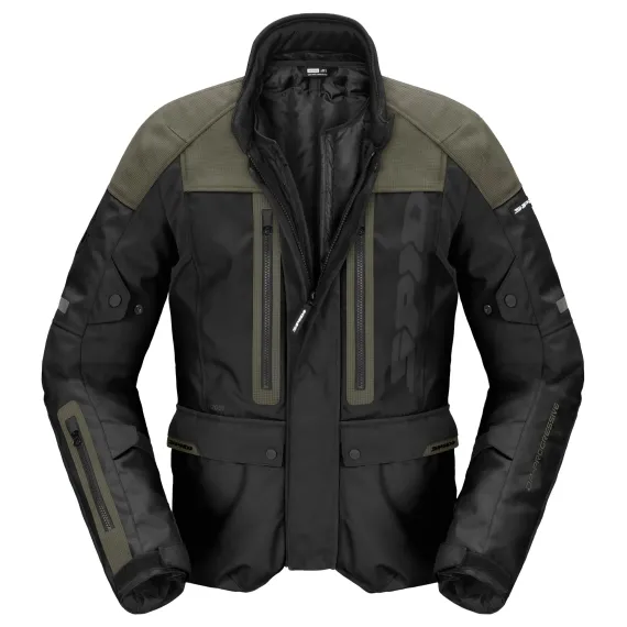 CHAQUETA SPIDI TRAVELER 3 EVO NEGRO VERDE MILITAR