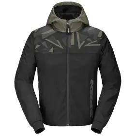 CHAQUETA SPIDI HOODIE EVO SPORT NEGRO VERDE MILITAR