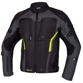 CHAQUETA REBELHORN BORG NEGRO GRIS OSCURO AMARILLO FLUOR