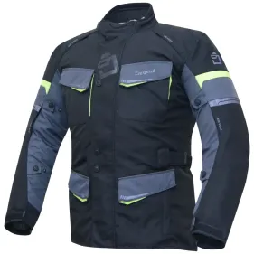 CHAQUETA DEGEND TRAVEL NEGRO GRIS AMARILLO FLUOR