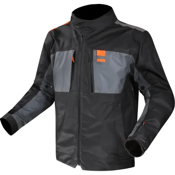 CHAQUETA LS2 TITANIUM MAN AZUL NARANJA FLUOR