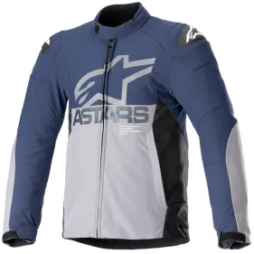 CHAQUETA ALPINESTARS SMX WATERPROOF AZUL NAVY NOCHE GRIS OSCURO