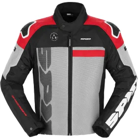 CHAQUETA SPIDI PROGRESSIVE NET PLATA NEGRO ROJO