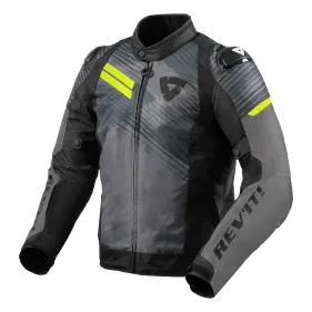 CHAQUETA REVIT APEX H2O ANTRACITA AMARILLO FLUOR