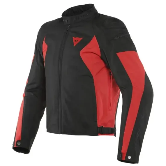 CHAQUETA DAINESE MISTICA TEX NEGRO ROJO