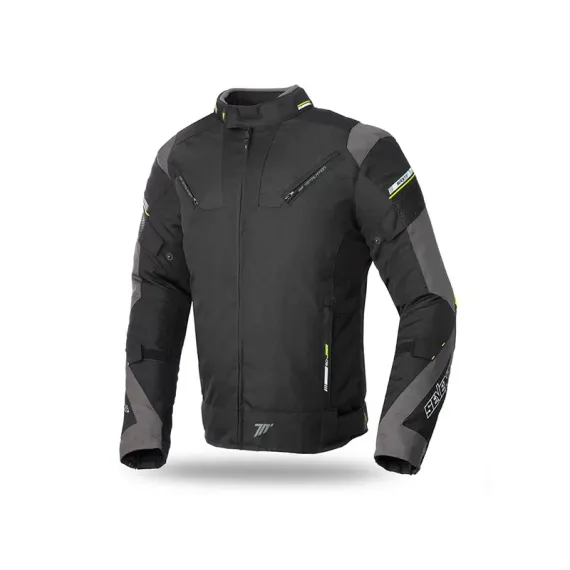 CHAQUETA SEVENTY DEGREES SD-JR69 RACING NEGRO AMARILLO FLUOR