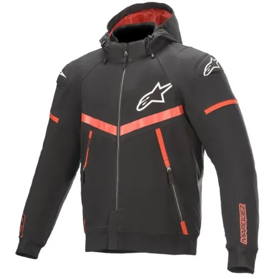 SUDADERA ALPINESTARS RIO HONDO EVO NEGRO ROJO