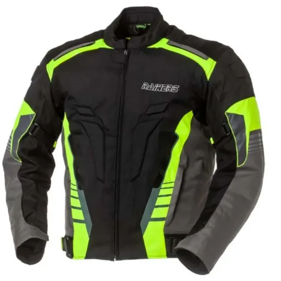 CHAQUETA RAINERS CALIFORNIA NEGRO GRIS AMARILLO FLUOR