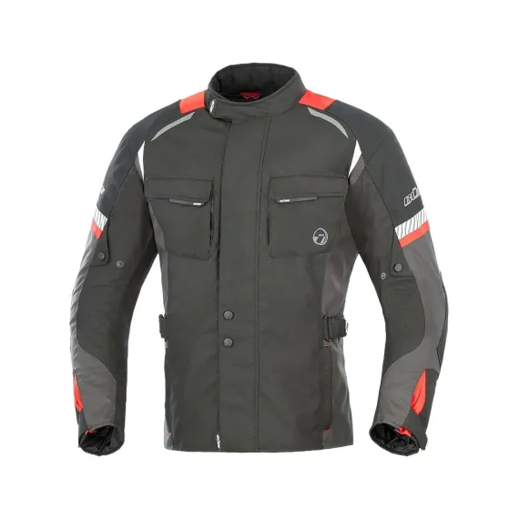 CHAQUETA BÜSE BRENO NEGRO ROJO