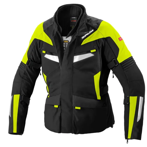 CHAQUETA SPIDI ALPENTROPHY NEGRO AMARILLO FLUOR