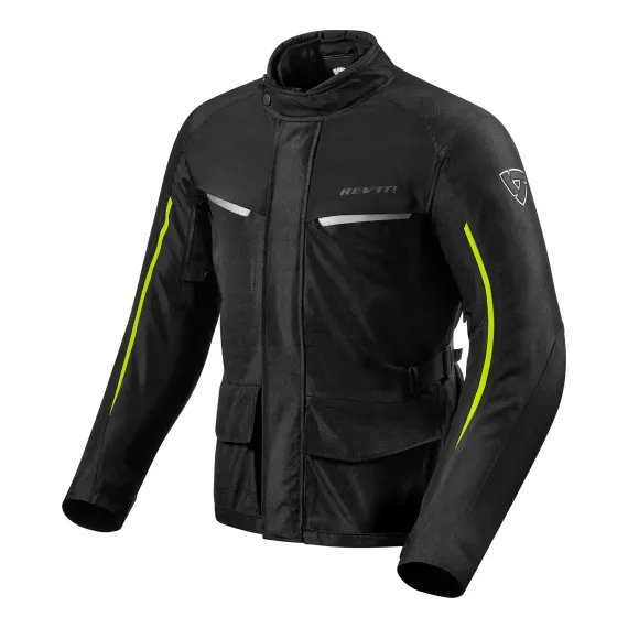 CHAQUETA REVIT VOLTIAC 2 NEGRO AMARILLO FLUOR