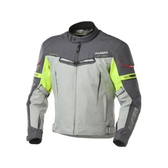 CHAQUETA RAINERS JARAMA GRIS AMARILLO FLUOR