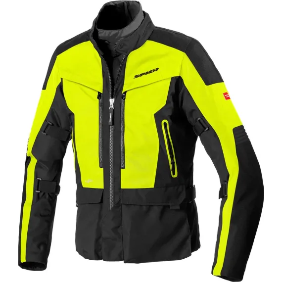 CHAQUETA SPIDI VOYAGER 4 NEGRO AMARILLO FLUOR