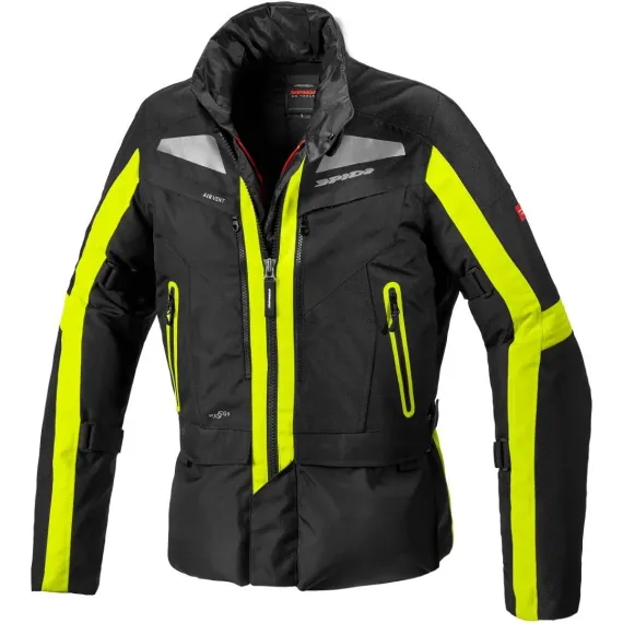 CHAQUETA SPIDI VOYAGER EVO NEGRO AMARILLO FLUOR