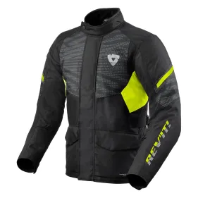 CHAQUETA REVIT DUKE H2O NEGRO AMARILLO FLUOR