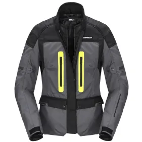 CHAQUETA SPIDI TRAVELER 3 LADY GRIS NEGRO AMARILLO FLUOR