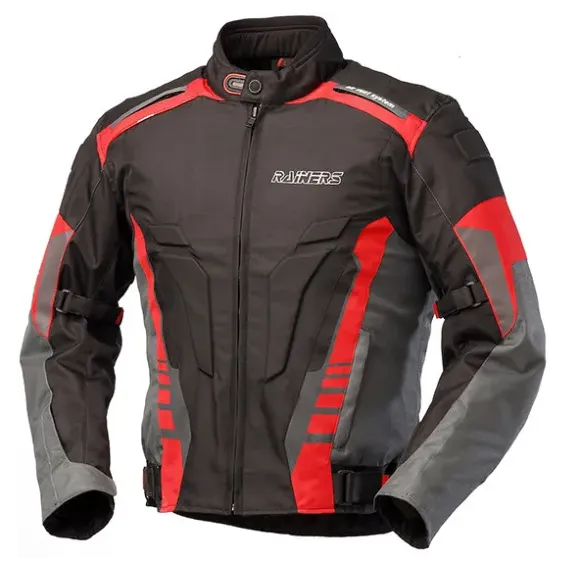 CHAQUETA RAINERS CALIFORNIA NEGRO GRIS ROJO