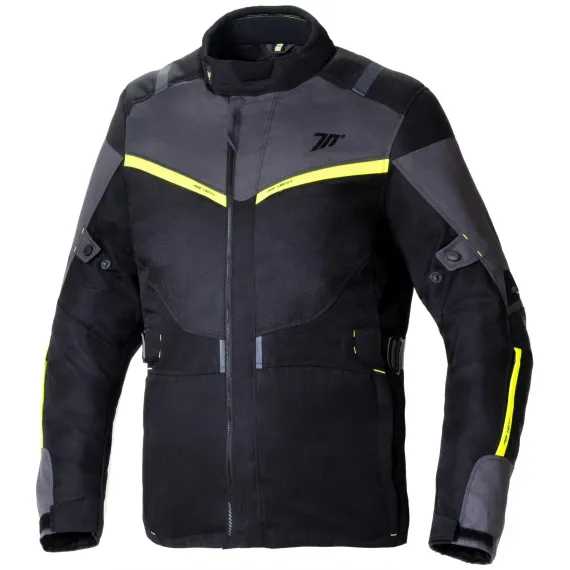 CHAQUETA SEVENTY DEGREES SD-JT83 INVIERNO TOURING NEGRO AMARILLO FLUOR