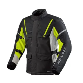 CHAQUETA REVIT HORIZON 3 H2O NEGRO AMARILLO FLUOR