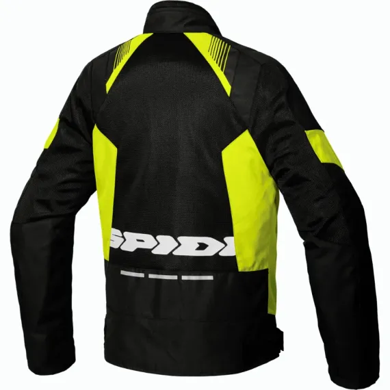 JACKET SPIDI FLASH EVO NET WIND BLACK FLUOR YELLOW