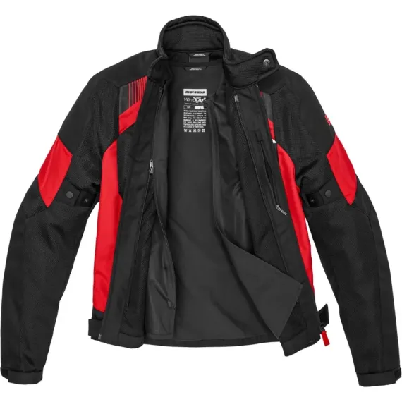 CHAQUETA SPIDI FLASH EVO NET WINDOUT NEGRO ROJO