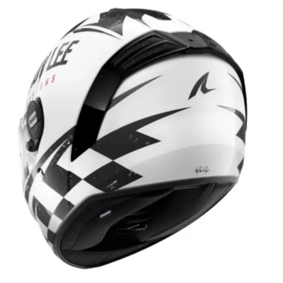 CASCO SHARK SPARTAN RS RACESHOP WKR BLANCO NEGRO ROJO