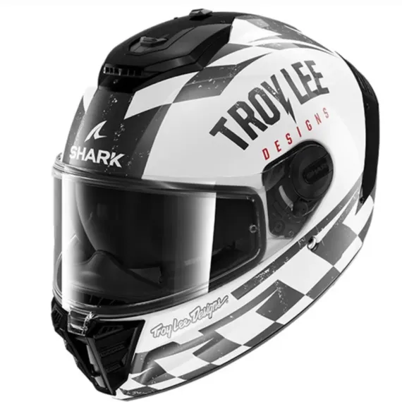 CASCO SHARK SPARTAN RS RACESHOP WKR BLANCO NEGRO ROJO