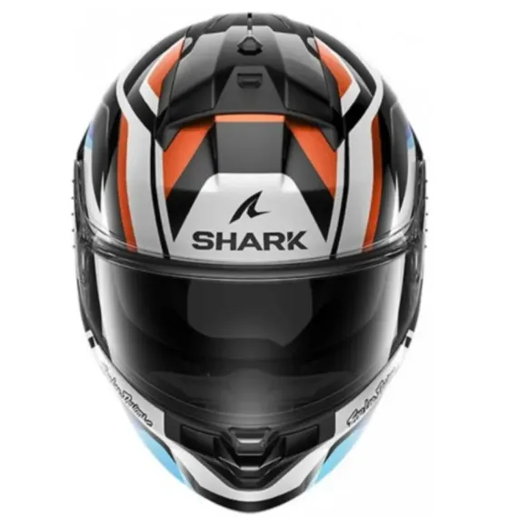 CASCO SHARK RIDILL 2 APEX TROY LEE DESIGNS KWB NEGRO BLANCO AZUL