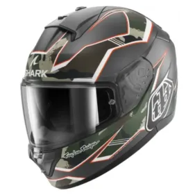 CASCO SHARK RIDILL 2 MATRIX CAMO TROY LEE DESIGNS AGN ANTRACITA MATE VERDE